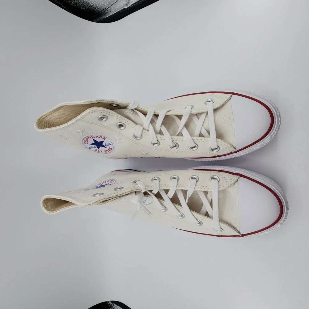 Converse Chuck Taylor All Star Lift Platform Womens 8‎ Vintage White Stars NEW